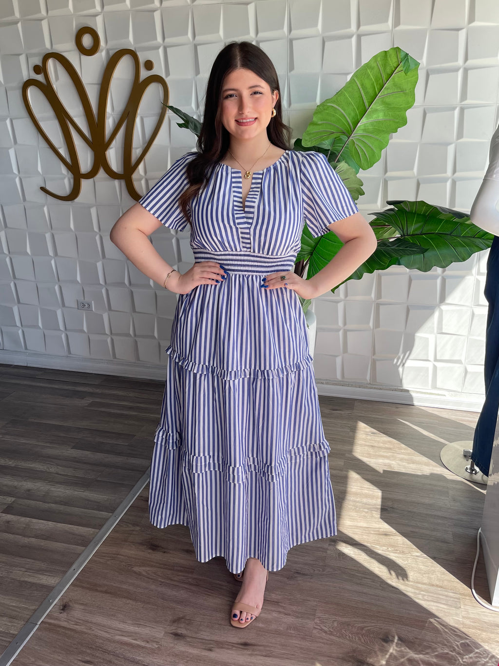 Stripes Maxi Dress