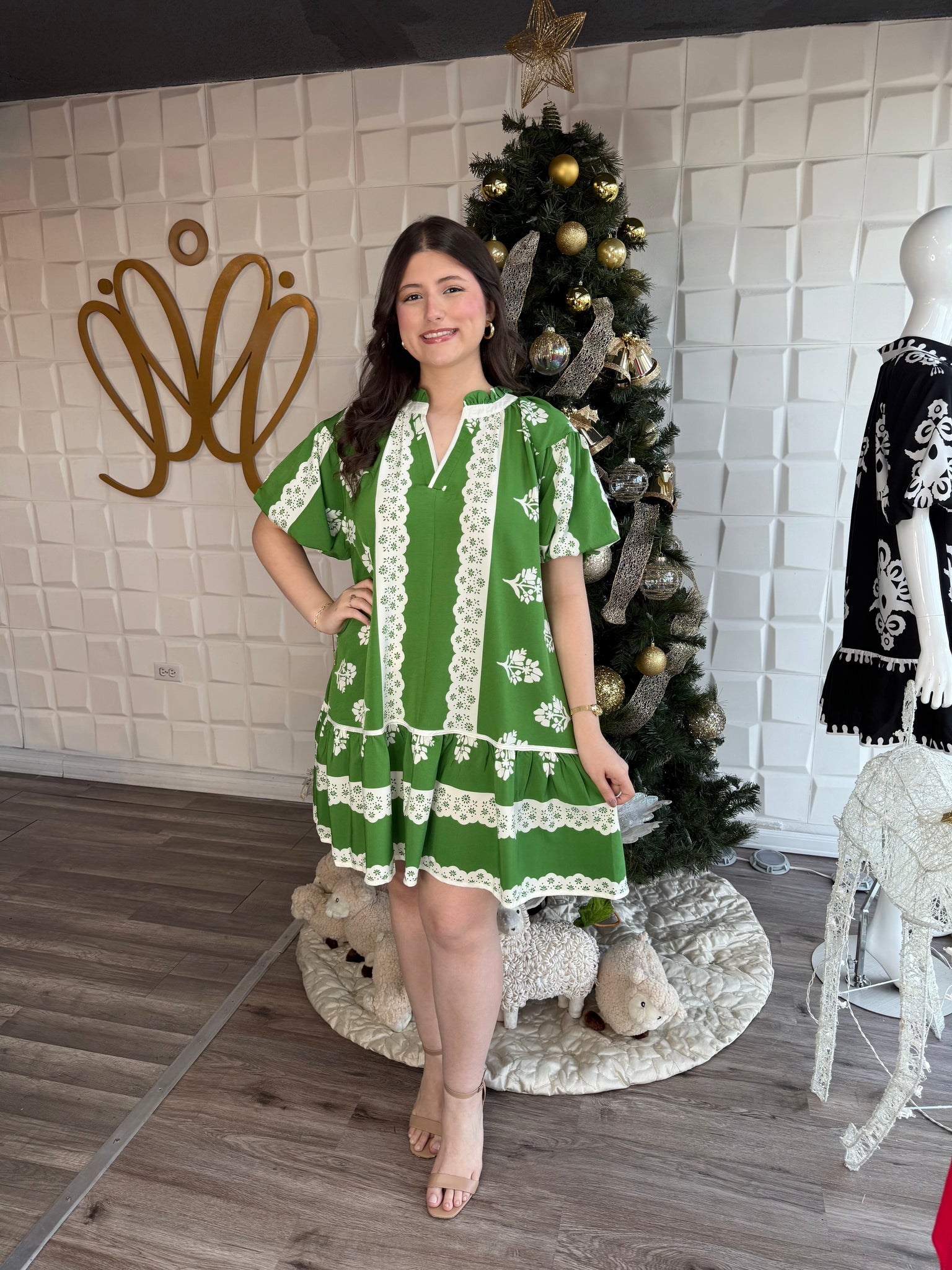 Green Mix Dress