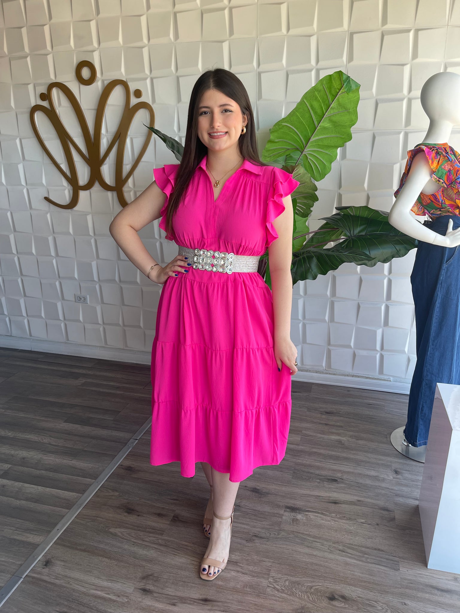 Fashion Ruffled Dress