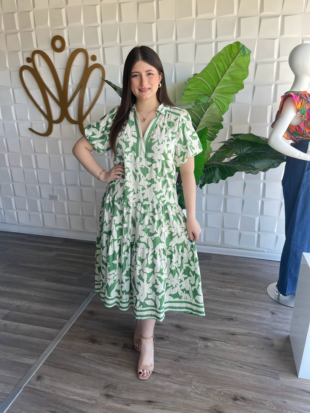 Green Mix Dress