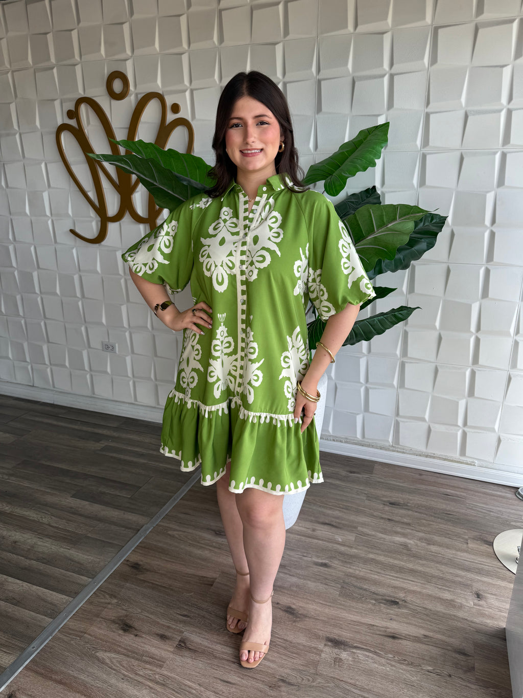 Green Mix Dress