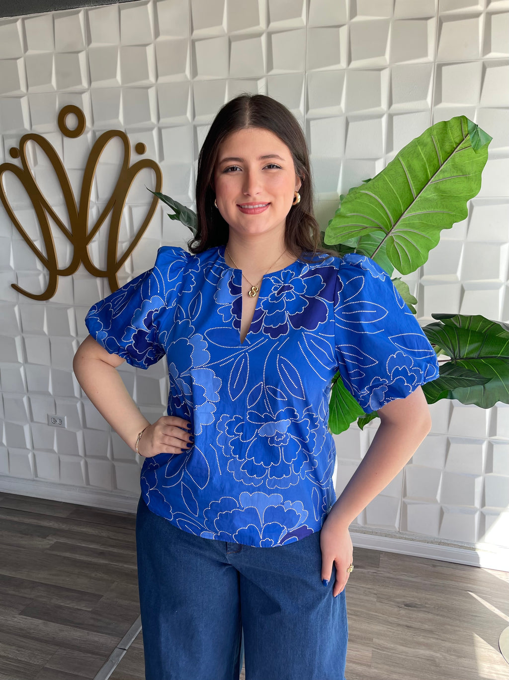 Blue Fashion Top