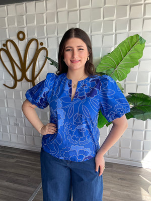 Blue Fashion Top