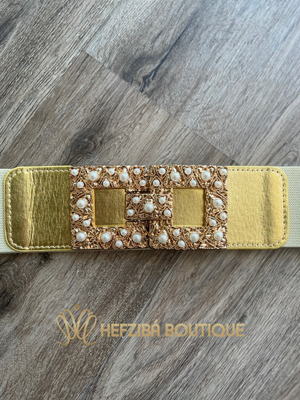 Golden Pearled Belt