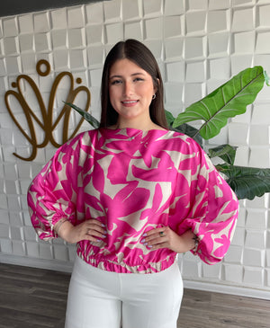 Satin Print Top