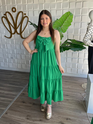 Green Bow Dress