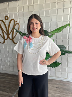 Pearled Fashion Top