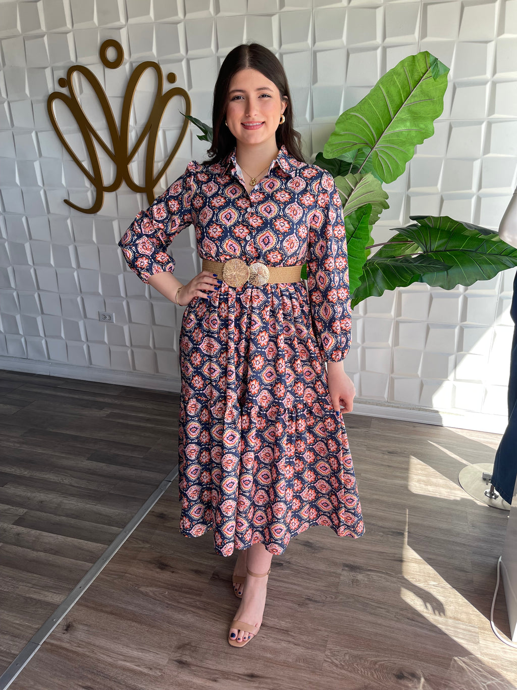 Blue Mix Maxi Dress