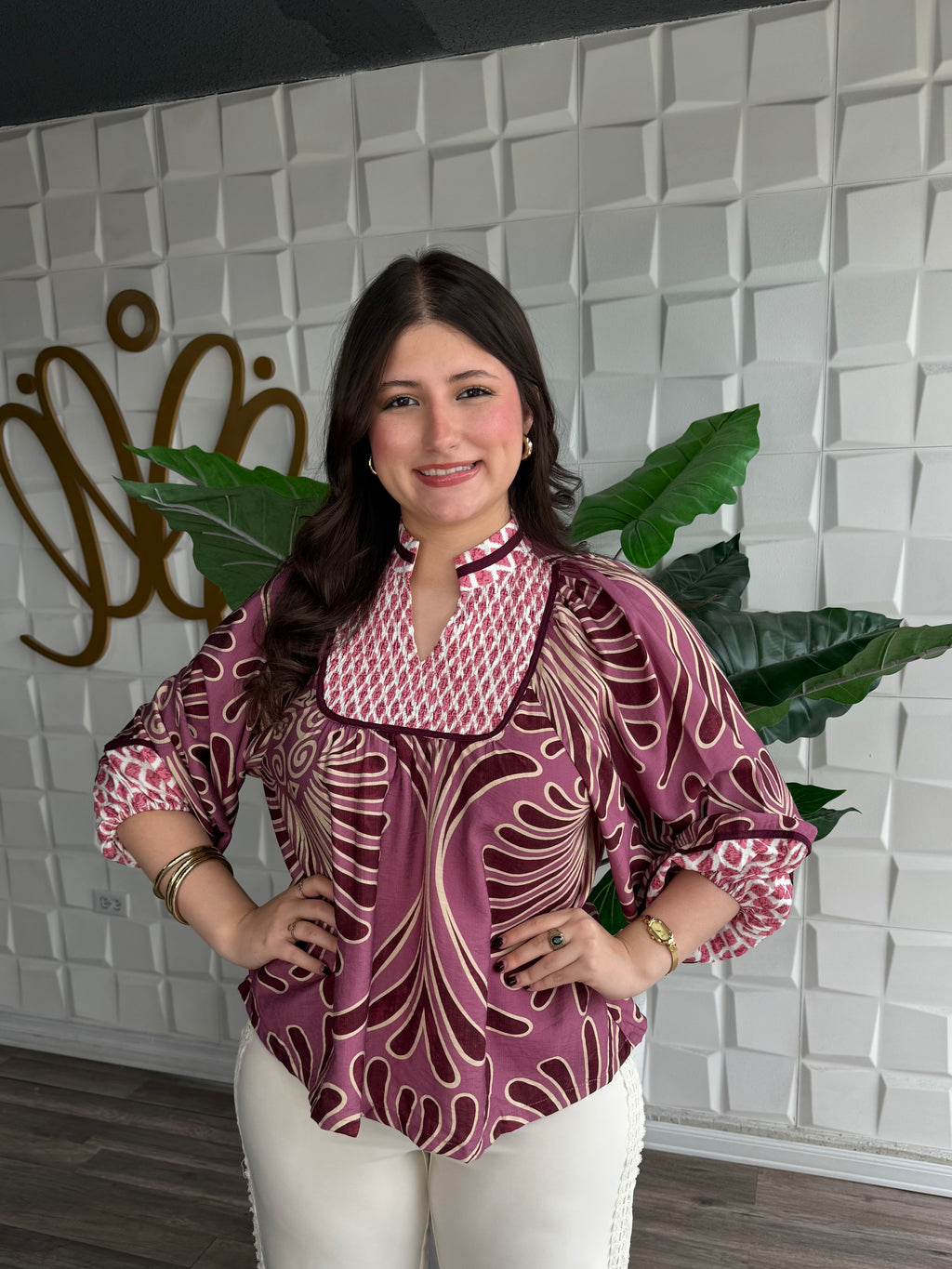 Multi Print Fashion Top