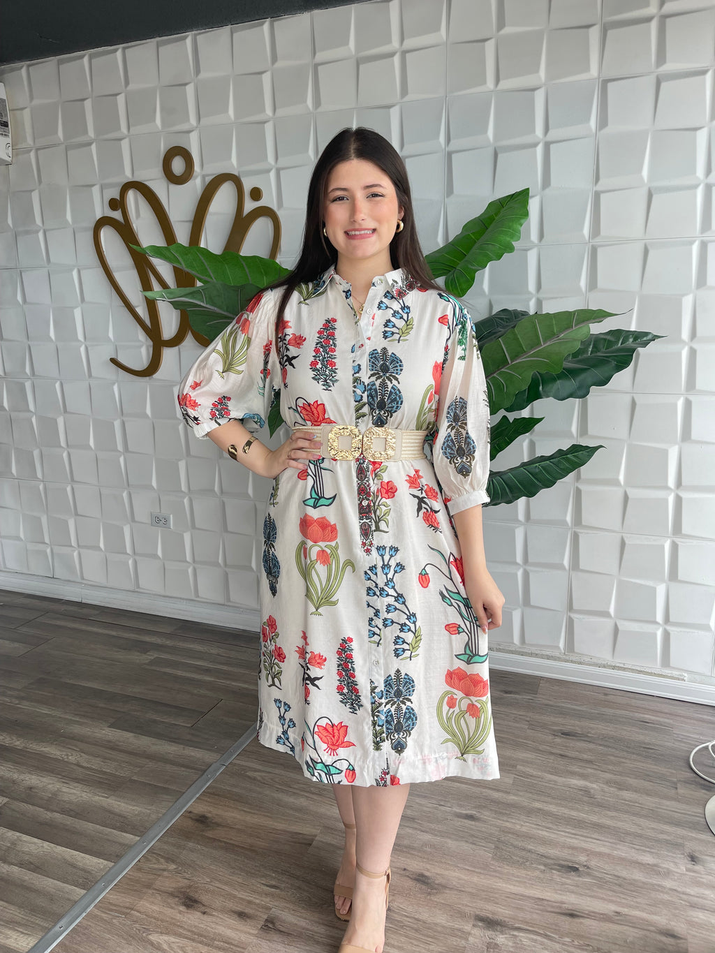 Midi Floral Dress