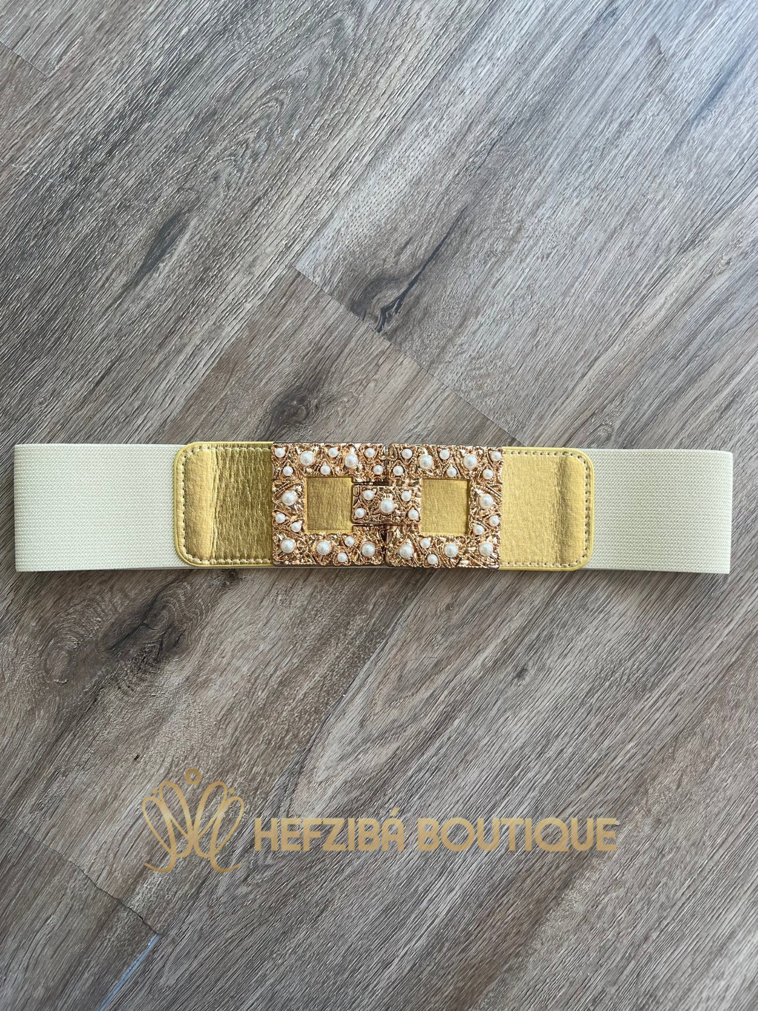 Golden Pearled Belt