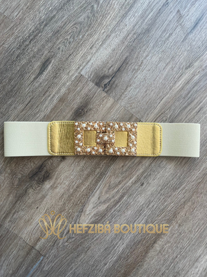 Golden Pearled Belt