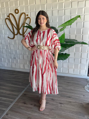 Carmesí Ivory Dress