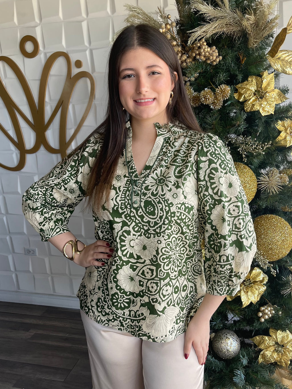 Green Mix Top