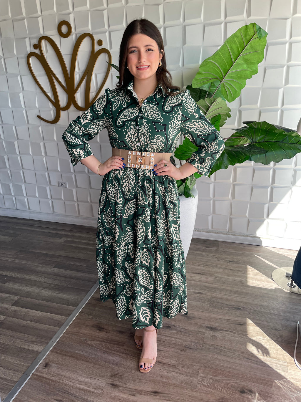Green Leaves Dress
