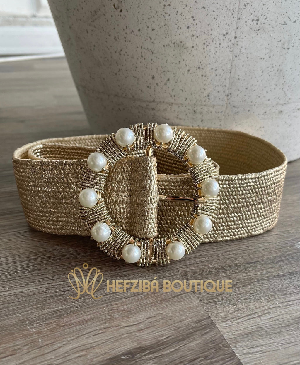 Golden Pearled Belt