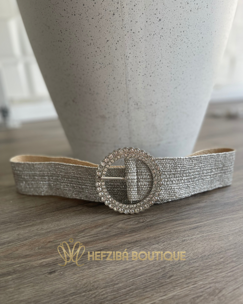 Silver Rhinestone Belt